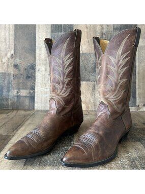 Nocona Vintage Western Cowboy Boots Mens 12 D